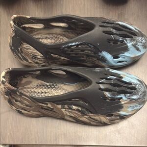 adidas Black and Brown Camouflage Athletic Shoes